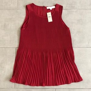 Ann Taylor LOFT pleated top